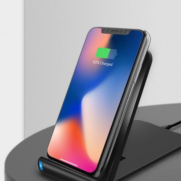 Foldable Qi Wireless Charger Phone Stand Holder