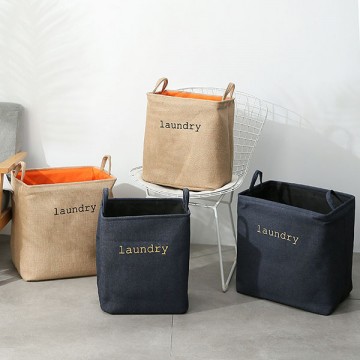 Jute Foldable Laundry Bag