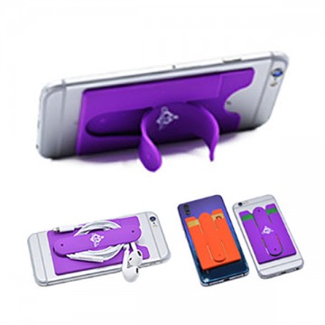 Silicone Mobile Phone Stand with Card Holder