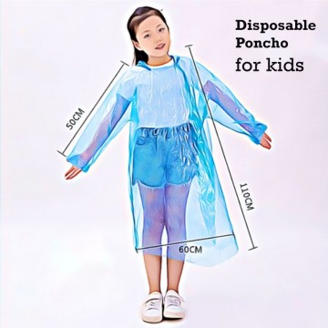 Disposable Poncho Raincoat for Kids