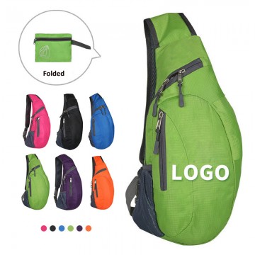 Unisex Foldable Sling Bag Crossbody Shoulder Backpack