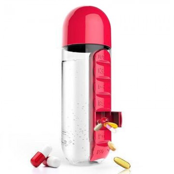 Water Bottle with Cup cum Pill Box