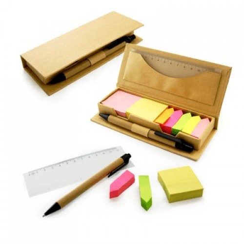 Post It with Ruler & Pen Set